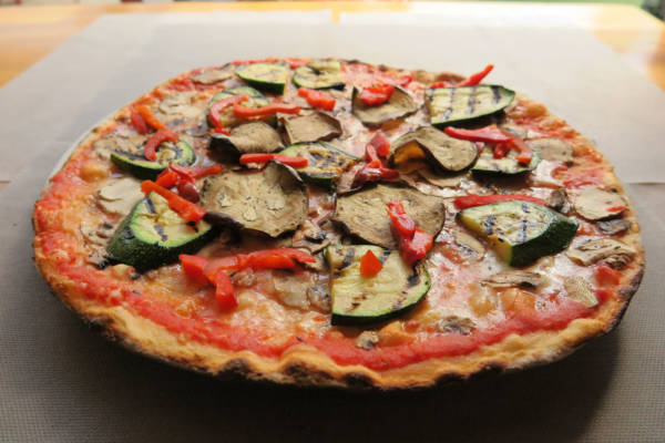 tomato, mozzarella, sweet peppers, zucchini,aubergines, mushrooms