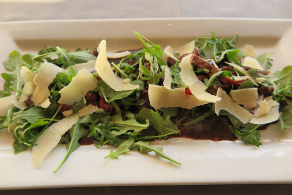 Straccetti with Rocket Parmesan and Balsamic Vinegar
